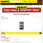 HTC One Outright Silver M9 32GB $599 ($200 off) @ JB Hi-Fi