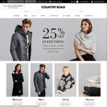 Country Road 25% off Everything - Ends 22 May