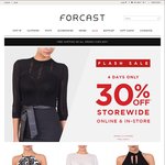 Forcast - 30% off Sitewide Tops From $7 Free Delivery Min Order $50