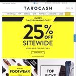 25% off Sitewide 12 Hours Only @Tarocash