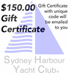 Win 1 of 3 $150 Sydney Harbour Yacht Club Vouchers from Australian Made
