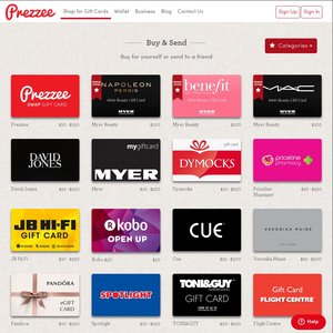 Prezzee AU  Digital Gift Cards and Gift Vouchers Online