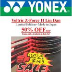 YONEX Voltric Z-Force II LD, VTZF 2 Lin Dan Ltd Badminton Racquet, Red 3UG5 $149 (50% off) @ Ezbox (Eastwood, NSW)