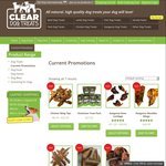 Clear Dog Treats 25% off on Some Products, E.g. Kangaroo Jerky $29.95/Kg + Post