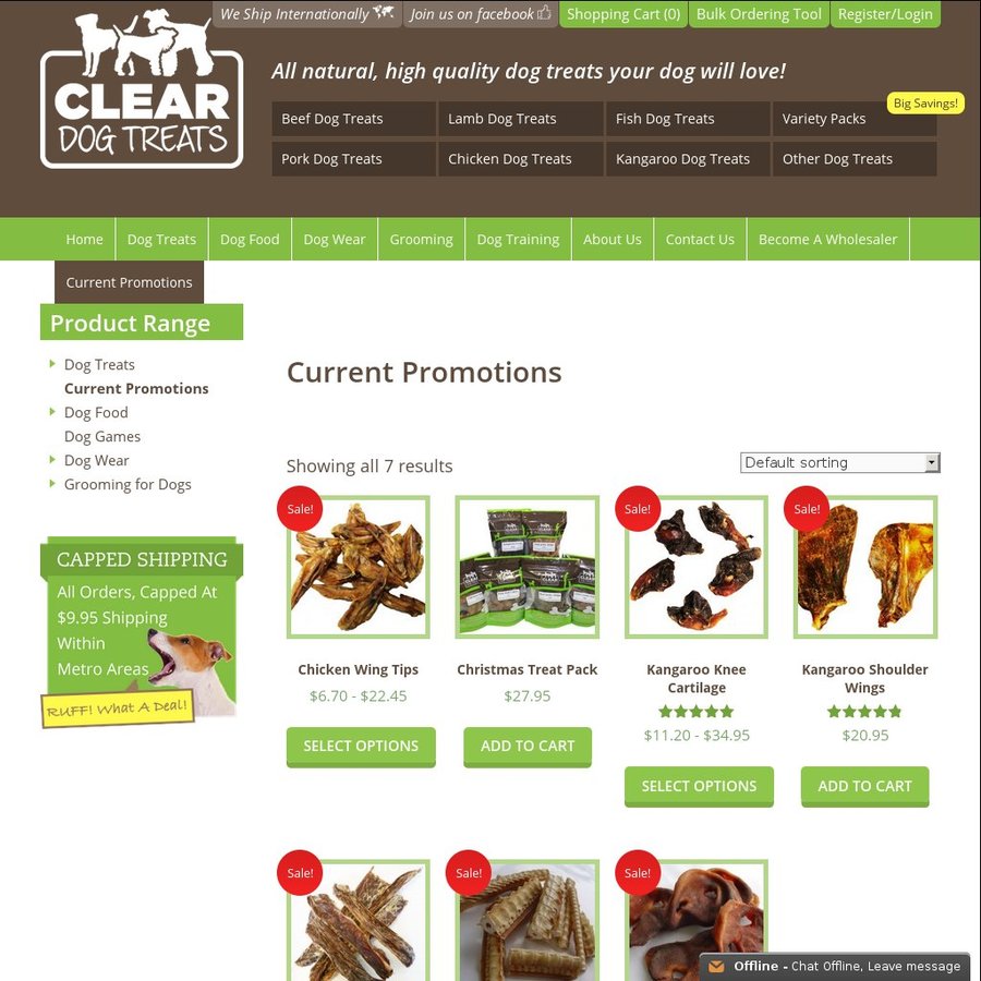 clear dog treats coupon