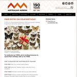 Free Entry to The Australian Museum (Sydney) on Your Birthday in 2017 [Registration Required]