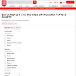 Buy 2 and Get a 3rd Free on Women's Pants and Shorts at Last Stop Shop + All Women's Pants at Least 60% off