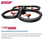 Parrot AR 2.0 Drone Power Edition $188 Pick-up from Harvey Norman