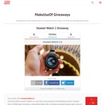 Win a Huawei SmartWatch from MakeUseOf.com