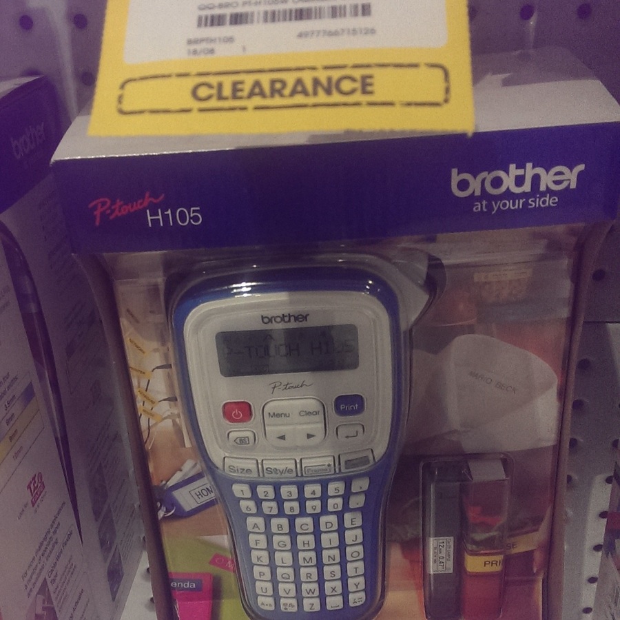 Brother PTouch H105 Label Maker 10 Clearance at Officeworks OzBargain
