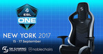 Win an SK Gaming Edition Black/White/Blue Gaming Chair Worth $525 from Noblechairs/SK Gaming