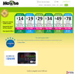 30GB/Month Unlimited Calls and SMS/Mms for $49/Month; No Lock-in Contract; Optus Network; by Moose Mobile