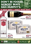 Corona Slab $42.90 at Dan Murphy's - 3 days only