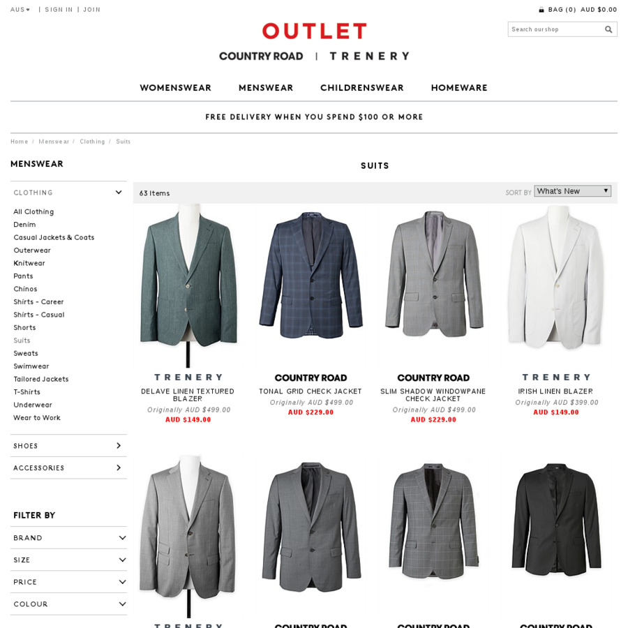 Trenery Suit Jackets $79.95 (Was $499) 80%+ off @ Country Road Outlet ...