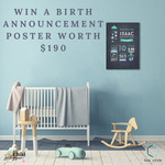 Win a Birth Announcement Poster from Box and Circle Worth $190 from Child Blogger