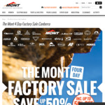 [ACT] Mont Adventure Equipment Factory Sale (Canberra) e.g La Sportiva Nucleo GTX Shoes $197, Stargazer Tent $285