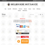 Melbourne Hot Sauce - Free Shipping with Coupon & 10% Cashback in Gift Cards for Minimum Spend $50, $100, $200