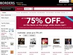 Up to 75% off selected titles + or get more 10% off + free shipping at BORDERS