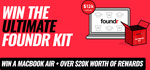 Win a 13" MacBook Air & Foundr Bundle Worth Over $16,500 or Minor Prizes from Foundr Magazine