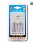 Sanyo Eneloop Charger + 4AA Rechargeable Batteries $22 Delivered -
