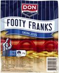 50% off Don Famous Football Hot Dogs Skinless 375g $2.90 @ Woolworths