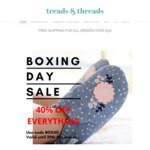 40% off Babies & Toddler Shoes and Socks @ Treads and Threads (Free Shipping > $30)