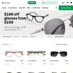 $100 off Glasses from $199 @ Specsavers