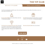 50% off The Coffee Club VIP Membership $12.50 (New & Existing Members)