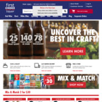 $10 off $99+ Spend (Online Only, Two Days Only, $1000 Spend Limit) @ First Choice Liquor