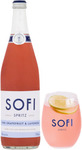 Sofi Spritz Pink Grapefruit & Lavender 6×750ml (Was $75) + SOFI Stemless Wine Glass $65 Delivered @SOFI via Dan Murphy's