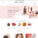 50% off Sitewide (Excludes Sale + Kits) + $9.90 Delivery/Free with $50 @ Nude by Nature