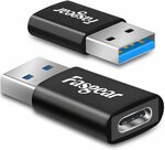 2 Pack USB 3.0 A Male to USB C 3.1 Female Adapters $7.99 (Save $2) + Delivery ($0 with Prime/ $39 Spend) @ Fasgear Amazon AU