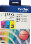 Brother LC-135 XL Colour Ink Cartridge 3 Pack $59 + Delivery (Free C&C) @ The Good Guys