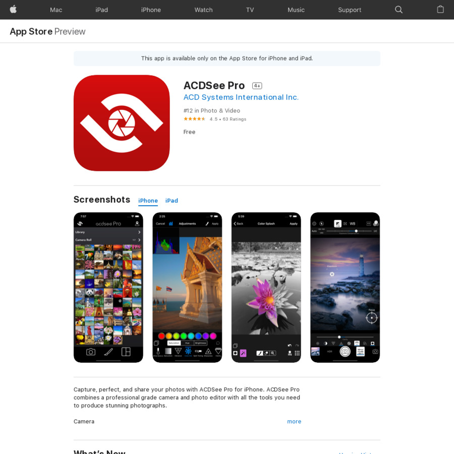 download the new for ios ACDSee Photo Studio 10