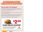 Hungry Jack's $2 Whopper Deal through Facebook