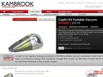 Kambrook Captiv12V Portable Vacuum KHV200R  for $45 at Harvey Norman North Ryde