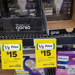 Genio Mirabella Wi-Fi Dimmable 9W LED Colour Changing $15 @ Woolworths