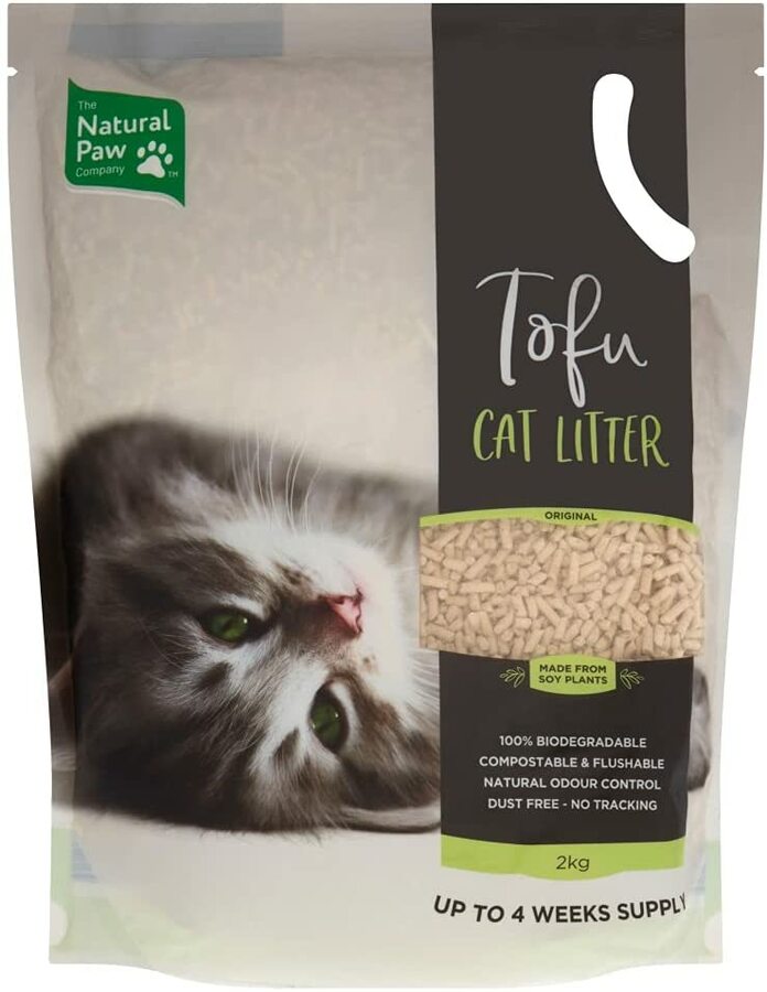 natural paw tofu cat litter