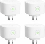 [Prime] Meross Smart Plug 4 Pack with Energy Monitoring $51.99 Delivered @ meross direct Amazon AU