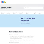 $20 eBay Coupon for Updating Your Payment Details
