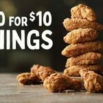 10 Crunchy Coated Buttermilk Wings $10 (In-Store or Drive Thru) @ Red Rooster