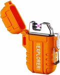 Rechargeable Plasma Lighter Electronic Dual Arc $13.79, Black + Orange Set $21.59 + Postage ($0 Prime/ $39+) @ YESDEX Amazon AU