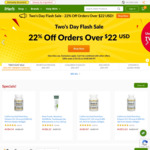 22% off Sitewide (Min Spend US$22) + Delivery ($0 with US$40 Order) @ iHerb