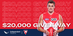 Win $1,000 Worth of Bitcoin & Sydney Swans Coin Toss Experience or 1 of 760 Minor Prizes from Independent Reserve