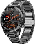 [Waitlist] LIGE Smart Watch for Men with Heart Rate Black/ Silver $62.04 Delivered @ LJG SMART Amazon AU