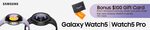 [Pre Order] Buy a Samsung Galaxy Watch5 Series & Get a Bonus $100 Amazon Gift Card @ Amazon AU