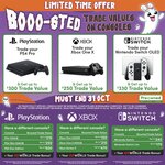 Boosted Console Trade-in Values (eg PS4 Pro - $300, Xbox One X - $250) + Your EB World Trade Bonus @ EB Games