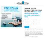 Win Return Flights for 2 & 2 Nights Stay at The Lilypad Palm Beach, NSW from L’Oreal Australia