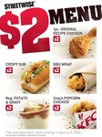 New $2 KFC Streetwise Menu