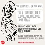 Free Grill'd Burger When You Lock up Your Phone. World Square Store, Sydney 12-1PM 25th-27th Sep